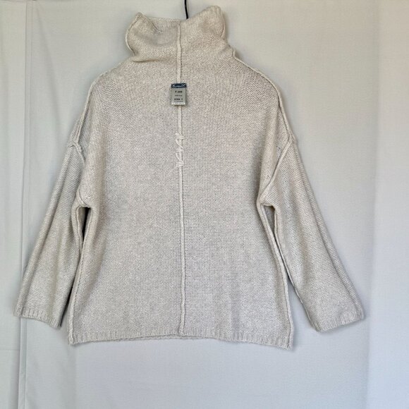 Kristensen Du Nord Cashmere Merino Wool Blend Gray Funnel Neck Sweater Size S - Picture 12 of 16